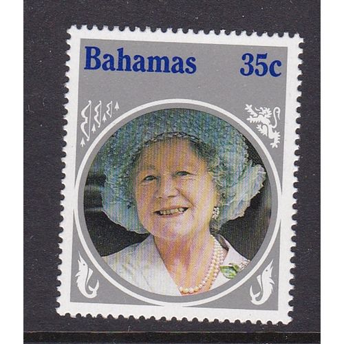 BAHAMAS 1985 LIFE & TIME QUEEN MOTHER 35c VALUE MNH