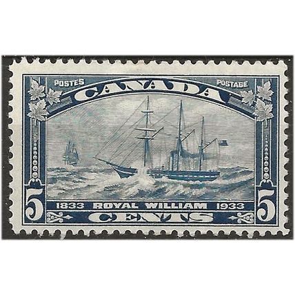 Canada 1933 SG331 5c Blue Mounted Mint . .. .