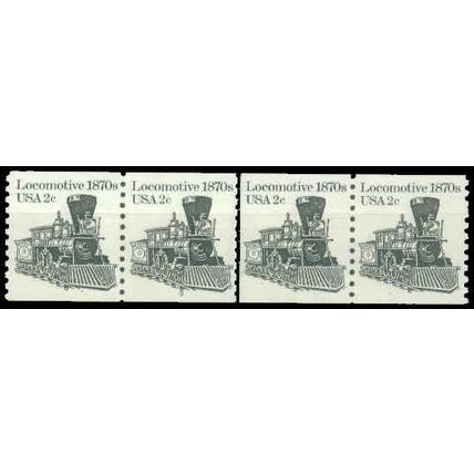 1897A 2c Locomotive Very Fine MNH Dry Gum PNC 3/4 P0271
