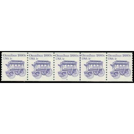 1897 1c Omnibus Very Fine MNH Dry Gum PNC 6/5 P0448