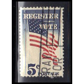 Used 1249 5c Register and Vote Fine KA7635