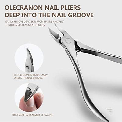 8Pcs Manicure Pedicure Nail Care Set Cutter Clippers Kit PU Case Mens Ladies