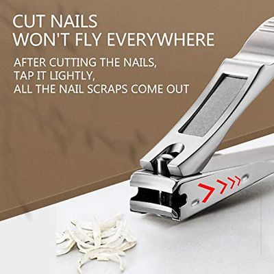 8Pcs Manicure Pedicure Nail Care Set Cutter Clippers Kit PU Case Mens Ladies