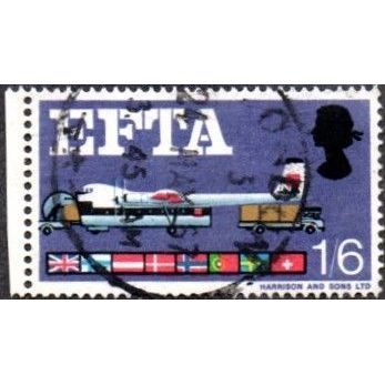 1967 European Free Trade Association. 1/6d Value. Air Freight. Fine Used,