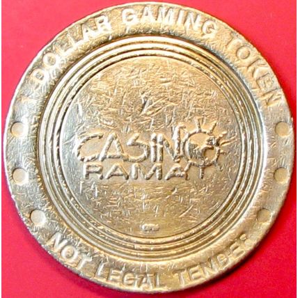 CasinoRama. $1 Casino Token. Ontario, Canada. P74.