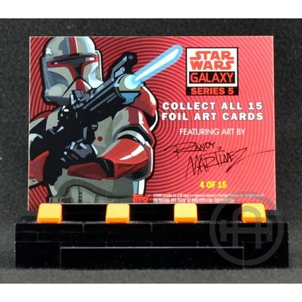 Topps Star Wars Galaxy 5 – Foil Art Insert Card #4 – Silver Parallel