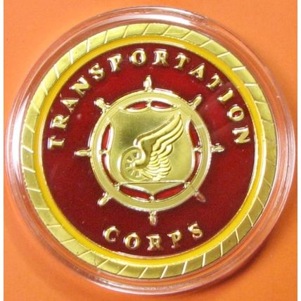 US Army, Transportation Corps. Challenge Coin. 1.50". 66b.