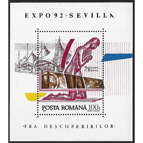 Mi Block 276: 'EXPO 92' World's Trade Fair, Seville. 'Era of Discovery.'