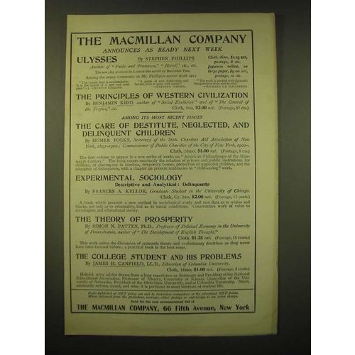 1902 The Macmillan Ad - The Macmillan company announces as ready next week