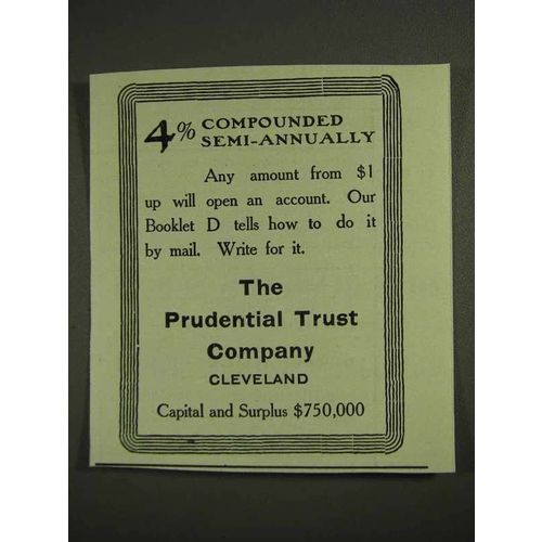 1903 Prudential Trust Company Ad - 4% Compounded Semi-Annually