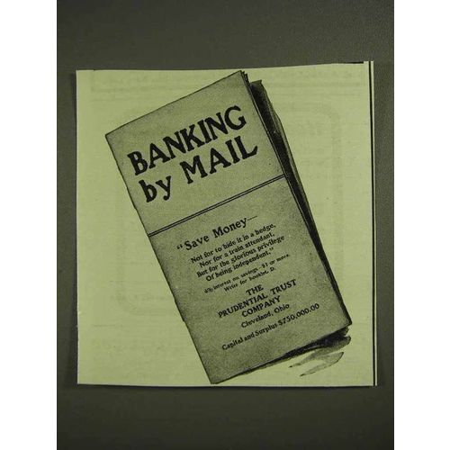 1903 Prudential Trust Company Ad - Banking by Mail