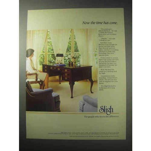 1985 Sligh Homeline Collection Writing Desk Ad!