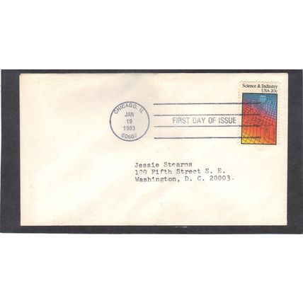 FDC 2031 20c Science (No Cachet-Typed/A) CV40597