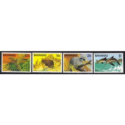Bahamas 1982 QE2 Set Animals Wildlife 2nd Series Umm SG 626 - 629 ( J1145 )