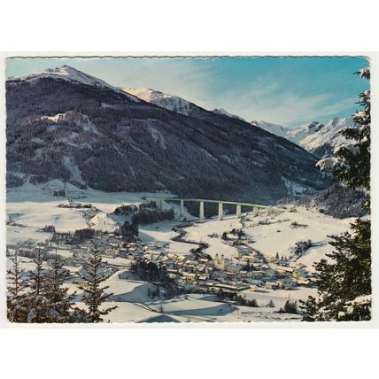 Postcard Steinach am Brenner, Innsbruck-Land, Tirol, Austria. Gschnitztal Bridge