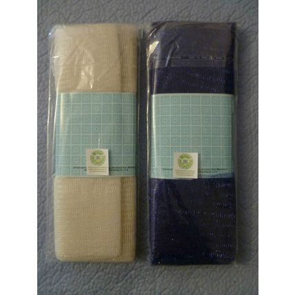 "1 PKG BLUE & 1 PKG WHITE 32 inches X 3 yard DECORATIVE SCARFING JEWISH HOLIDAY