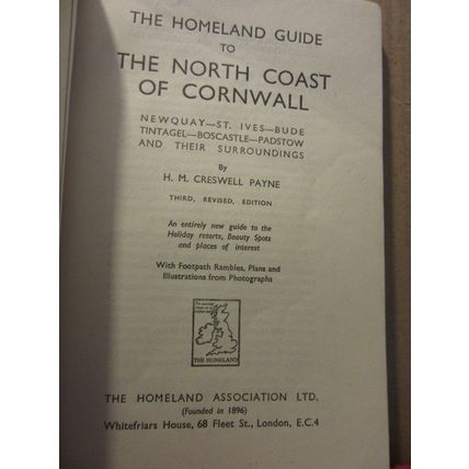 HOMELAND GUIDE TO NORTH COAST OF CORNWALL 112 page 3rd edition p/b #