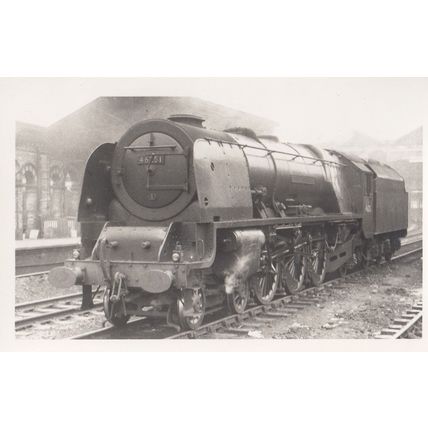 48178 LCGB Train At Unidentified Station Vintage Railway Photo