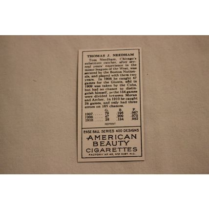 Thomas "Tom" Needham Card Collectors 1911 T-205 Gold Border REPRINT