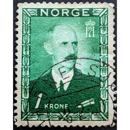 STAMP NORWAY SG380 1946 King Haakon VII Used