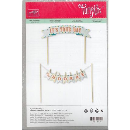 Stampin’ Up! Paper Pumpkin Party Pennants 131519 Refill Kit New Sealed Package