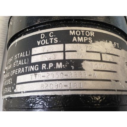 KOLLMORGEN brake,INLAND TTB-2950-3333-A DC SERVO MOTOR,5000 RPM,115V BRAKE,FJ