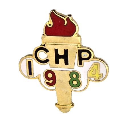 Los Angeles 1984 CHP Olympic Security Pin Pinback Brooch Vintage (K6B)