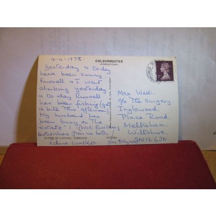 SLOPES OF LIATHACH, TORRIDON, Wester Ross used postcard Colourmaster 1978 pm =