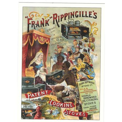 RIPPINGILLES PATENT COOKING STOVES PUBL IN UK BY R OPIE