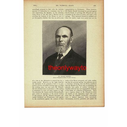 Mr Leonard Courtney, Politician, Book Illustration (Print), c1895