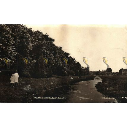 Ropewalk, Sandwich, Kent, Rare RP H Bros Postcard, 1915