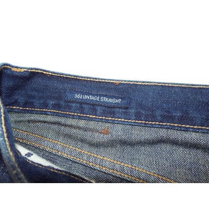 Lucky Brand Jeans Mens 36x32 Dark Blue Denim 361 Vintage Straight Leg Cotton