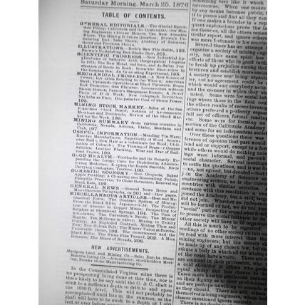 Mining and Scientific Press, March 25, 1876. Glacial Epoch; Aluminum Uses; etc