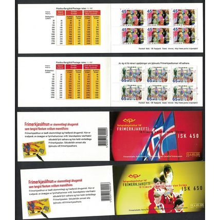 Iceland Europa CEPT Festivals and National Celebrations 2 Booklets 1998 MNH