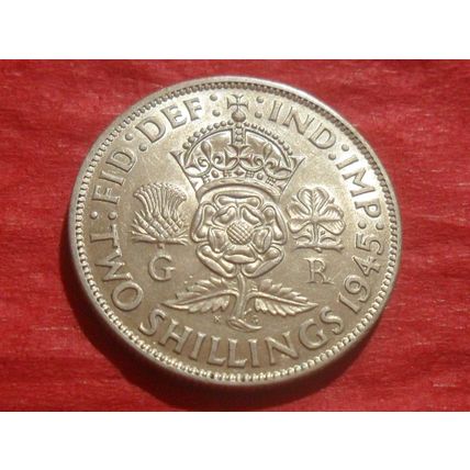1945 George VI florin.