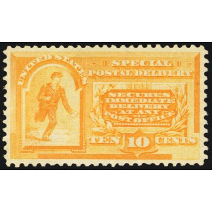 E3, Mint XF NH 10¢ With PFC Certificate - RARE - Stuart Katz