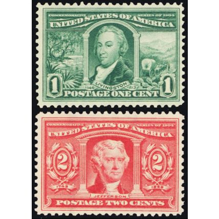323-24, Mint F-VF NH 1¢ & 2¢ SCV $120 - Stuart Katz