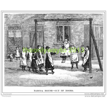 Baroda House - Out of Doors, London, 1886, MODERN REPRODUCTION