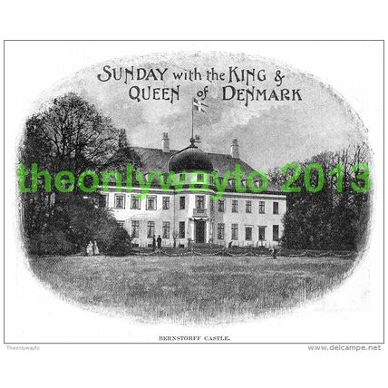 Bernstorff Castle, Denmark, The Quiver, c1897 MODERN REPRODUCTION