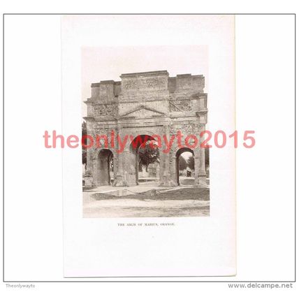 Arch of Marius, Orange, France, Book Illustration (Print), 1911