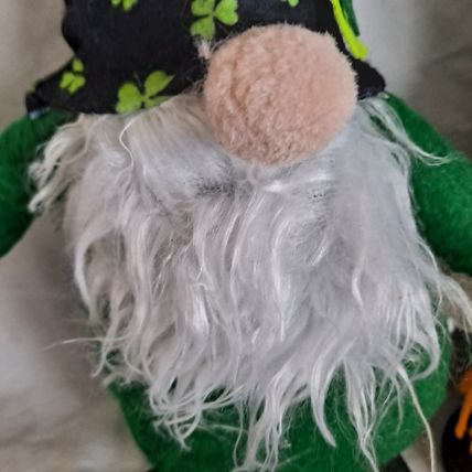 New Lot 2 PLUSH ST PATRICK'S DAY 13" GNOMES Bean Bag Greenbrier Decor Felt