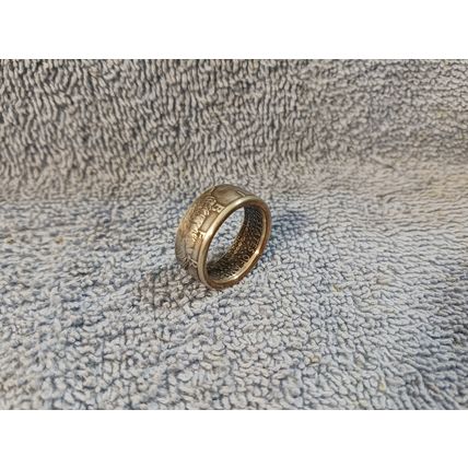 1968 Kennedy 40% Silver Half Dollars size 9 coin ring Handmade