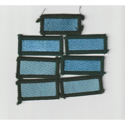 Scout Badge UK-Patrol - 7 x Kingfisher 1967/81 2 Versions Hessian Backs (BY217)