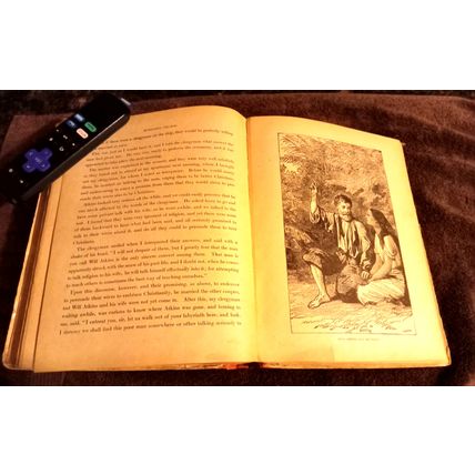 The Adventures Of Robinson Crusoe By Daniel Defoe Circa 1900 10" Tall Good Shape