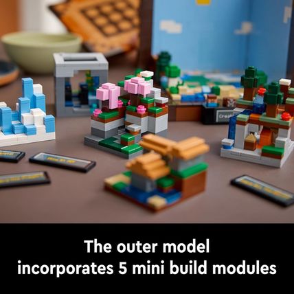 LEGO Minecraft the Crafting Table, Collectible Video Game Building Set with Mine