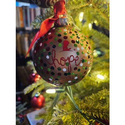 2024 Christmas Ball Ornament - Hope - Dillard's - Coton Colors Edition by Laura