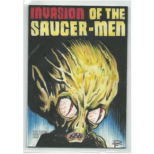 CLASSIC VINTAGE MOVIE POSTERS 'SKETCH' card SAUCER MAN