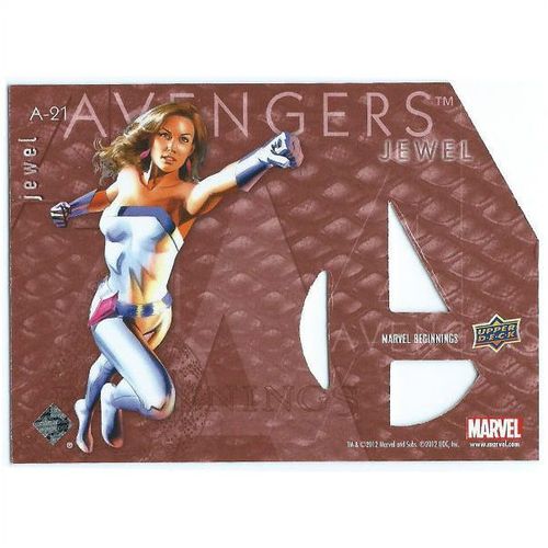 2012 Marvel Beginnings 2 Avengers Die-Cut - #A-21 - Jewel