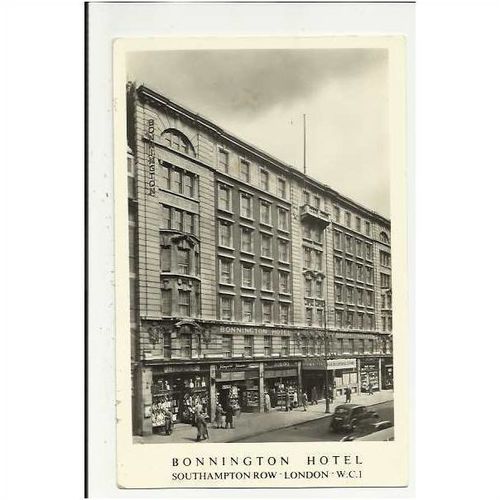 LONDON Bonnington Hotel Advertising Postcard