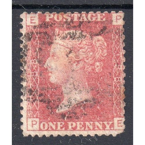 sg43 1d red plate 188 GOOD USED (P E) BDO19